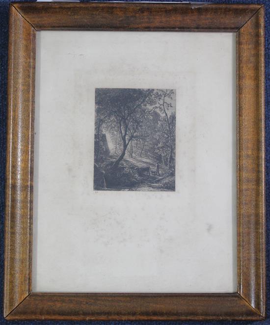 Samuel Palmer (1805-1881) The herdsmans cottage, overall 9.75 x 7.5in.